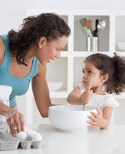 Mother and Daughter Baking Together