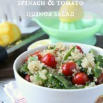 Lemony Spinach & Tomato Quinoa Salad