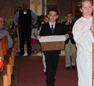 Alex bringing gifts