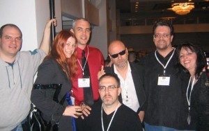 L to R: Adam Pepper, Monica Kuebler, Cody Goodfellow, me, John Skipp, Tom Piccirilli, and Michelle Scalise