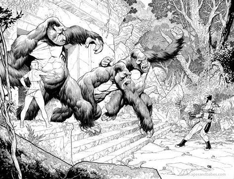 Frank Cho Savage Wolverine #4 art preview
