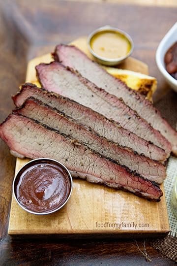 Smoked Beef Brisket #recipe via FoodforMyFamily.com