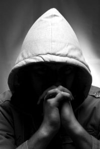 man in hood