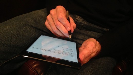 Michael Hyatt Holding His iPad Mini