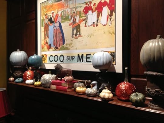 Pumpkin mantel