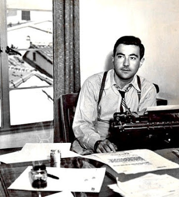 W Somerset Maugham and his typewriter