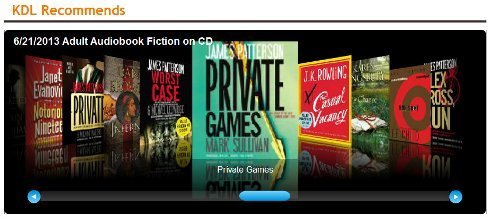 Top Ten Adult Audiobook Fiction 6-21-2013