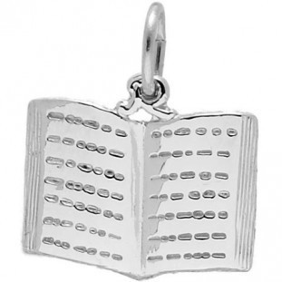 Rembrandt Book Charm, Sterling Silver