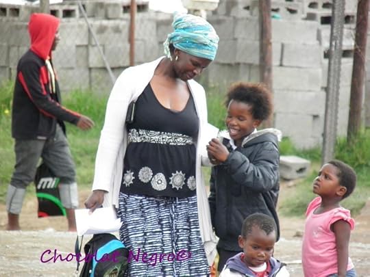 A mother and her child on a street in Mdantsane in NU 1