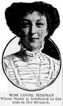 Miss Lovel Herman, as pictured in The Tacoma Times