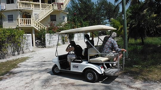 Golf cart on Caye Caulker