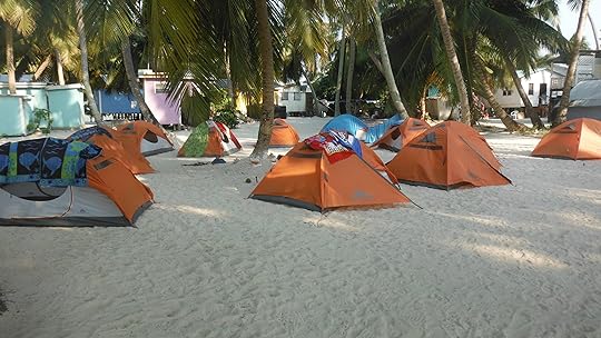 Tobacco Caye tents