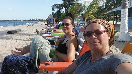 Me and Suzanne on the back, coconut basil mojito