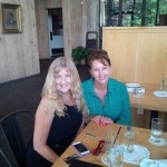 With Mary Sue, eating lemon chess pie. : )