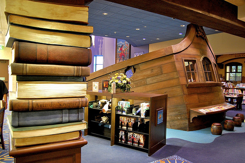 Wooden Ship and Books by tacopoet99
