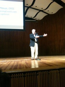 Image of Marc A. Pitman giving his Icarus Presentation on the Art of Fundraising