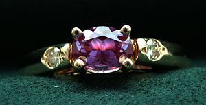 alexandrite diamond ring