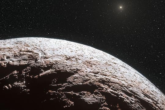 Artist rendition of the dwarf planet Makemake