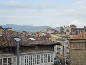 Vitoria cityscape from the old quarter.