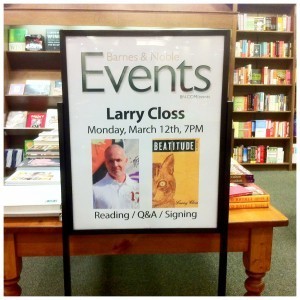 Larry Closs_Beatitude_Barnes and Noble_Sign