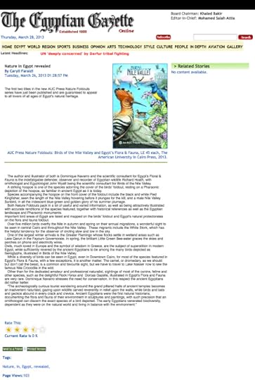 Egyptian Gazette Article