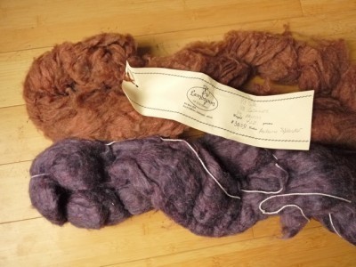 Merino. cashmere and silk (top), merino and silk (bottom)
