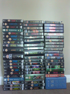 Picture of lots of old sci-fi videos