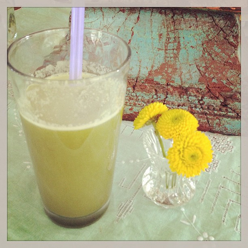 First green juice of three day juice cleanse. Here we go! @lacylike