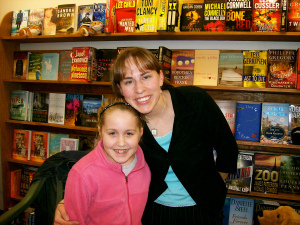 Maddie and me. Hope you enjoy the book, Maddie!