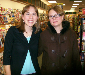 Larissa was the super-nice Book World employee on duty for the signing. When her shift ended, I caught her before she could walk out the door and forced her into a picture. ;-) Thanks, Larissa!