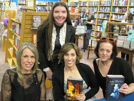 I got my books signed by Kimberly Derting, Kami Garcia, and Victoria Schwab.