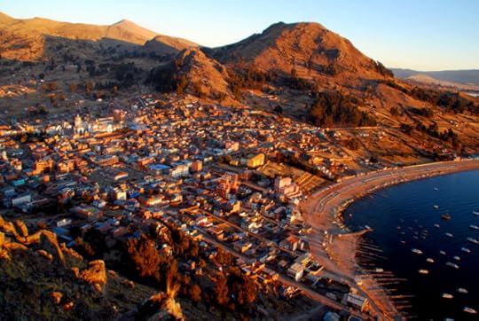 Sunset over Copacabana, Bolivia