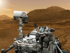 Rendering of Curiosity Rover