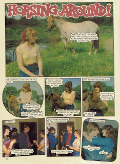 Horsing Around photo story from Jackie annual '84, starring Alan Cumming 1
