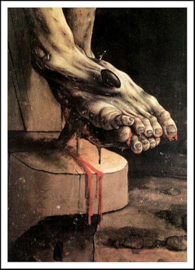 Detail from "The Small Crucifixion" by Matthias Grünewald