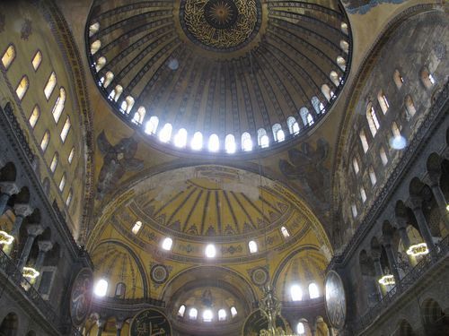 Inside the Hagia Sofia, Istanbul. Photo by Kim Kash