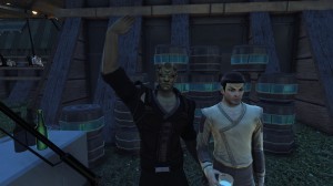 Having a drink before the festival.