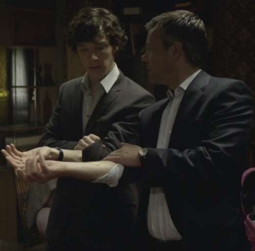 Holmes and Lestrade