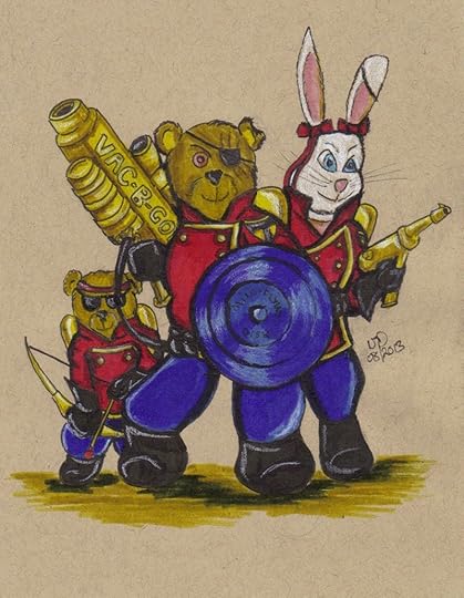 Retro-Future Cuddly Defenders Concept by Nick Davis