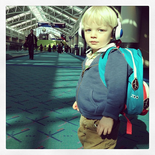 We are off on a BIG adventure. And he insist on looking adorable;)