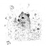 bear in the grass