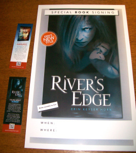 Two-sided bookmarks and new posters for book signings!