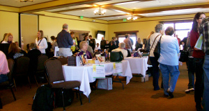 Ankeny Authors Fair! Part of the room inside the Pinnacle Club.