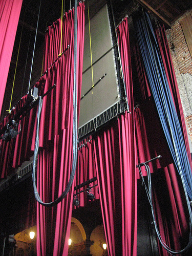 curtains backstage
