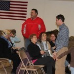 Andrew Winkel visits with guests on 3/5/2012