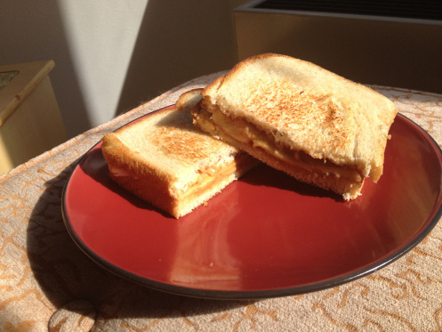 peanut butter and banana sandwich