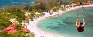 Zip Lining in Haiti