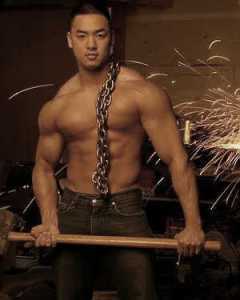 Asian guy with chain