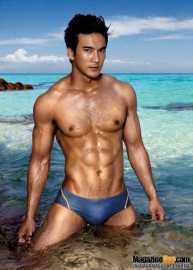 Thai guy in the water