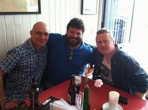 Nigel Bird, myself, and Allan Guthrie